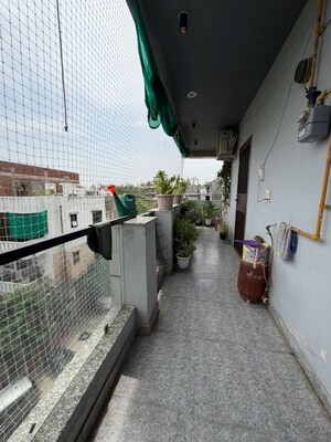 Balcony in 3 BHK Builder Floor at Green Fields Colony – for Rent