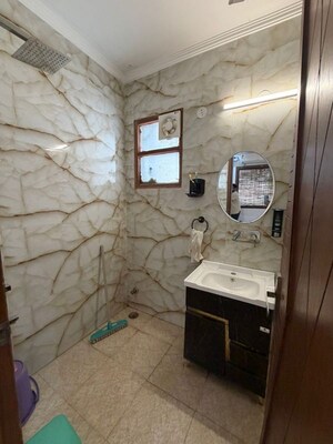Bathroom in 3 BHK Builder Floor at Green Fields Colony – for Rent