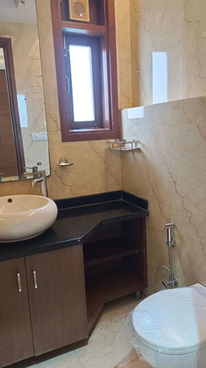 Bathroom in 3 BHK Builder Floor at New Rajinder Nagar – for Rent