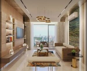 Living Room in 4 BHK Apartment at Raymond The Address, Pokhran Road No Two – for Sale