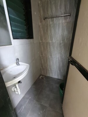Bathroom in 1 BHK Apartment at Sanghvi Evana, Worli – for Rent