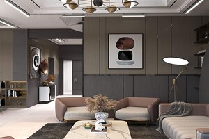 Living Room in 4 BHK Builder Floor at Janakpuri – for Sale