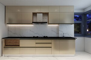 Kitchen in 4 BHK Builder Floor at Janakpuri – for Sale