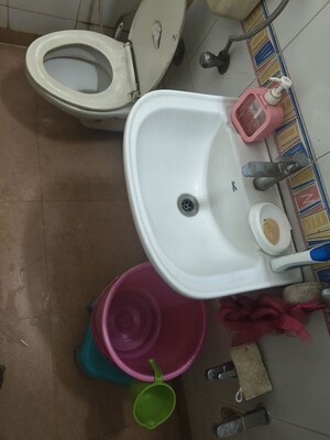 Bathroom in 1 BHK Apartment at Venus Upvan CHS, Gawand Baug – for Rent