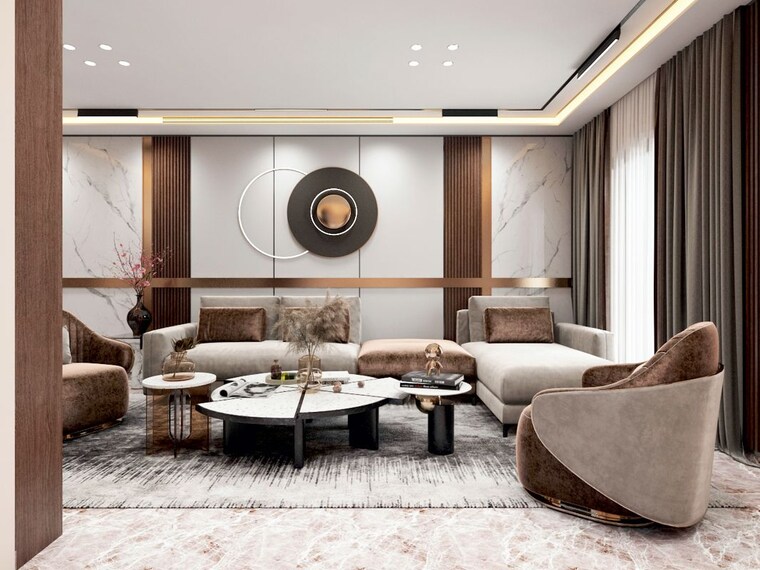 Living Room, ishaan-the-element 3 Bedroom 2450 Sq.Ft. Apartment In Siddharth Vihar Ghaziabad 10733284