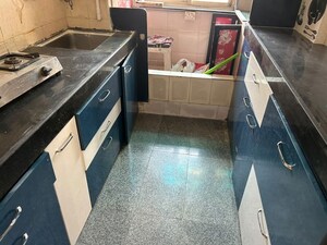 Kitchen in 1 BHK Apartment at Ravi Estate, Pokhran Road No One – for Rent
