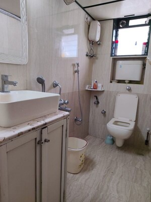 Bathroom in 2 BHK Apartment at Bandra West – for Rent