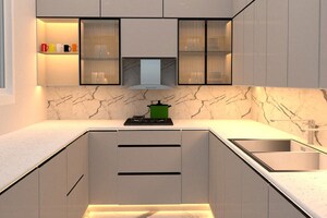 Kitchen in 4 BHK Builder Floor at Janakpuri – for Sale