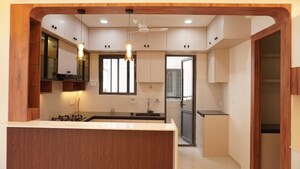 Kitchen in 3 BHK Apartment at SRR Sriram River View, Narsingi – for Rent