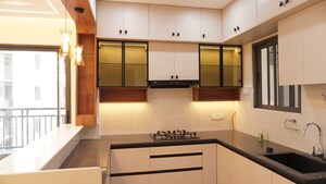 Kitchen in 3 BHK Apartment at SRR Sriram River View, Narsingi – for Rent