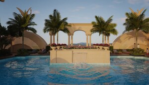 Swimming Pool in 2 BHK Apartment at Tharwani Majestic Towers, Kalyan West – for Rent
