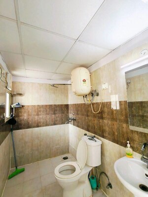 Bathroom in 3 BHK Apartment at Amrapali Terrace Homes, Tech Zone 4 Greater Noida – for Rent