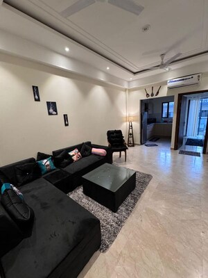 Living Room in 3 BHK Apartment at Saket – for Rent