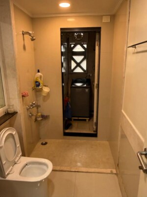 Bathroom in 3 BHK Apartment at Hiranandani Estate, Ghodbunder Road – for Rent
