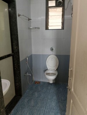 Bathroom in 2 BHK Apartment at Mahavir Heritage CHS, Kharghar Sector 35g – for Rent