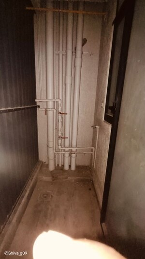 Bathroom in 1 BHK Apartment at Prescon Midtown Bay, Mahim West – for Rent