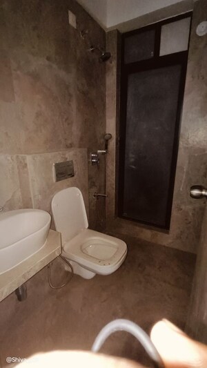 Bathroom in 1 BHK Apartment at Prescon Midtown Bay, Mahim West – for Rent
