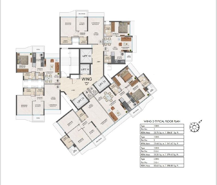 Floor Plan, goregaon-vivan 2 Bedroom 575 Sq.Ft. Apartment In Goregaon West Mumbai 10733953