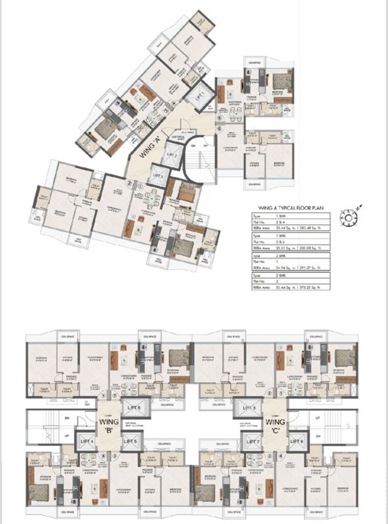 Floor Plan, goregaon-vivan 2 Bedroom 575 Sq.Ft. Apartment In Goregaon West Mumbai 10733953