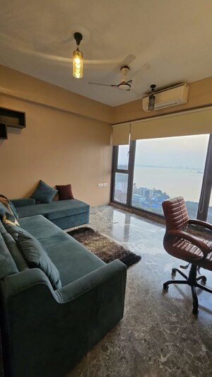 Living Room in 3 BHK Apartment at Kanakia Miami, Mahim – for Rent