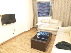 Living Room in 3 BHK Apartment at Raheja Hill Crest, Andheri West – for Rent