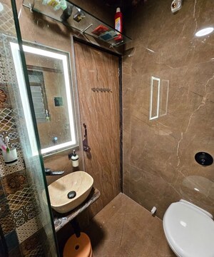 Bathroom in 2 BHK Apartment at Je and Vee Vrindavan, Malad East – for Sale