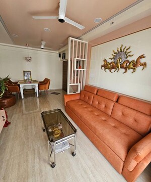 Living Room in 2 BHK Apartment at Je and Vee Vrindavan, Malad East – for Sale