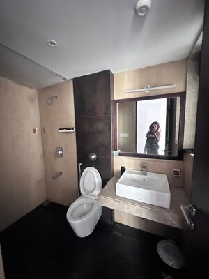 Bathroom in 2 BHK Apartment at Lodha Splendora, Ghodbunder Road – for Rent
