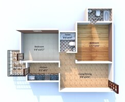 2 BHK Apartment For Rent in Apex Our Homes