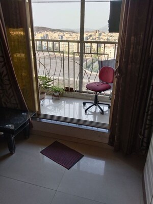 Balcony in 2 BHK Apartment at Agarwal Vrindavan Gardens, Nalasopara East – for Rent