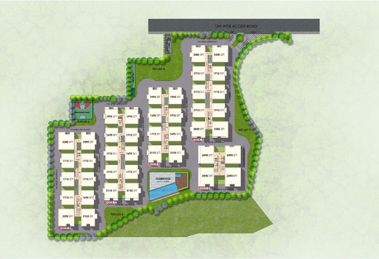Master Plan, khajaguda 3 Bedroom 2155 Sq.Ft. Apartment In Khajaguda Hyderabad 10734253