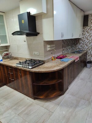 Kitchen in 3 BHK Builder Floor at Cooke Town – for Rent