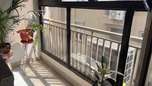 Balcony in 3 BHK Apartment at Parth Palace, Patrakar Colony – for Sale