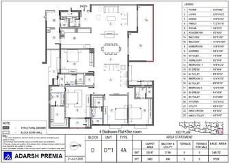 4 BHK +Apartment For Sale in Prestige Brooklyn Heights in Jp Nagar, Bangalore