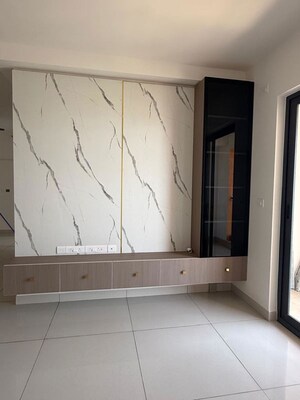 Kitchen in 3.5 BHK Apartment at Puravankara Purva Atmosphere, Thanisandra Main Road – for Rent