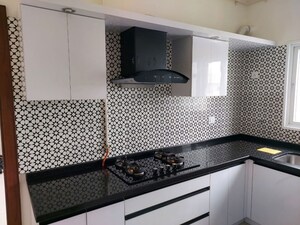 Kitchen in 3.5 BHK Apartment at LnT Raintree Boulevard, Hebbal – for Rent