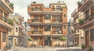  Builder Floor – Exterior View View at Sant Nagar - for Sale