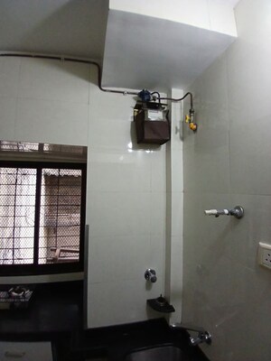 Bathroom in 1 BHK Apartment at Moraj Residency, Sanpada – for Rent