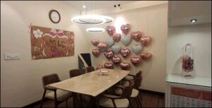 Living Room in 4 BHK Apartment at L&T Raintree Boulevard, Hebbal – for Rent