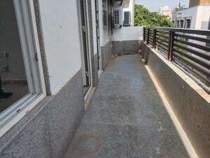 Balcony in 3 BHK Builder Floor at East Of Kailash – for Rent