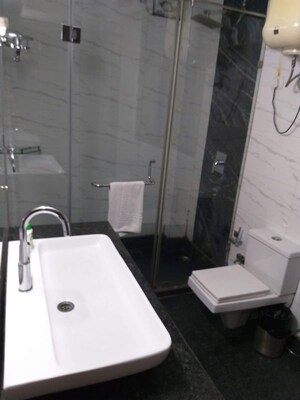 Bathroom in 3 BHK Builder Floor at Greater Kailash I – for Rent