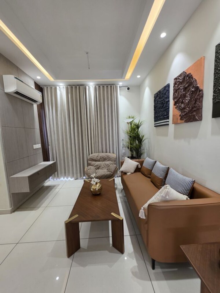 Living Room, ambala highway 2 Bedroom 1260 Sq.Ft. Apartment In Ambala Highway Zirakpur 10735044
