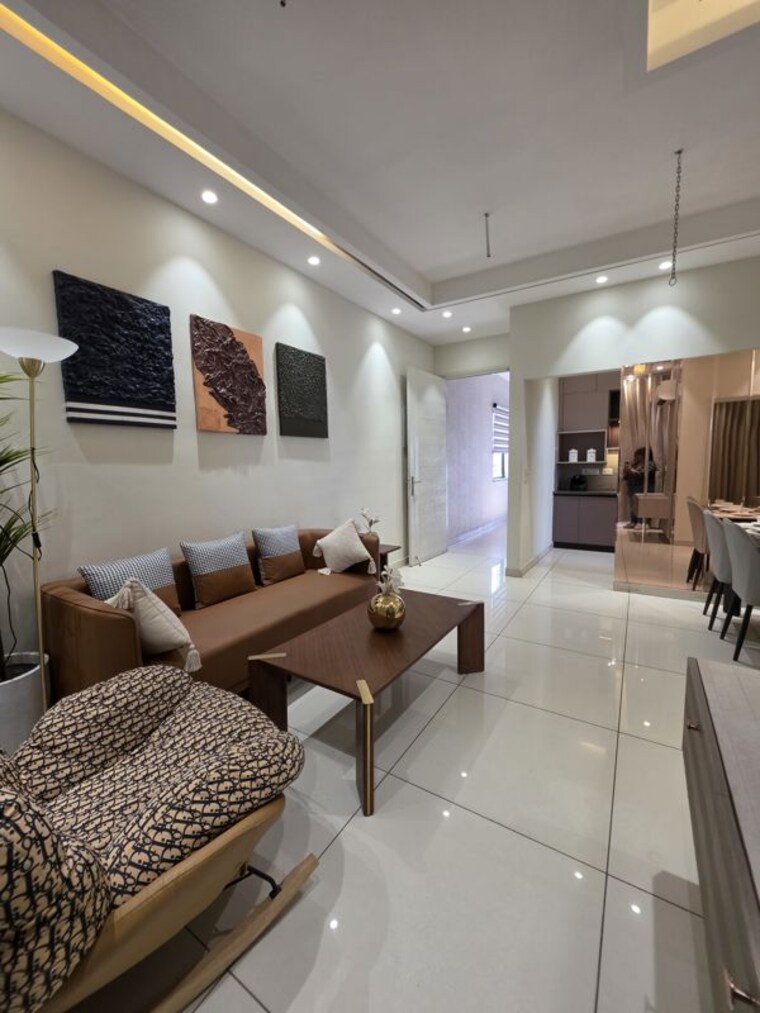 Living Room, ambala highway 2 Bedroom 1260 Sq.Ft. Apartment In Ambala Highway Zirakpur 10735044
