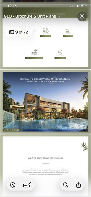 3 BHK Apartment – Exterior View View at Godrej Lakeside Orchard, Sarjapur Road - for Sale