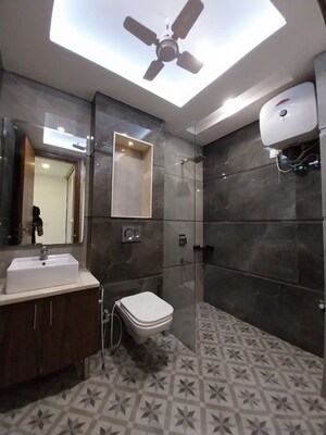 Bathroom in 4 BHK Builder Floor at Sushant Lok ii – for Rent