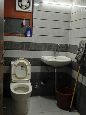 Bathroom in 2 BHK Apartment at Chandan Vihar – for Rent