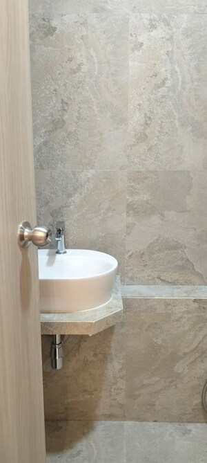 Bathroom in 2 BHK Apartment at Prescon Midtown Bay, Mahim West – for Rent