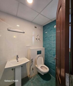 Bathroom in 3 BHK Apartment at Rishita Manhattan, Gomti Nagar – for Rent