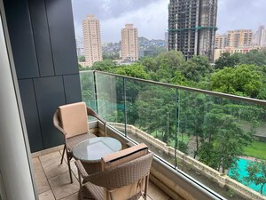 Balcony in 3 BHK Apartment at One Hiranandani Park, Ghodbunder Road – for Rent
