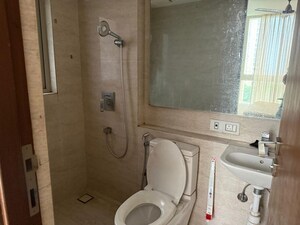 Bathroom in 1 BHK Apartment at One Hiranandani Park, Ghodbunder Road – for Rent